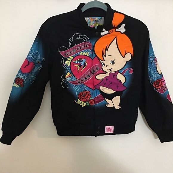 New! Flintstones Jacket! Big kids 9/10! Adult 2-4 - Picture 1 of 8